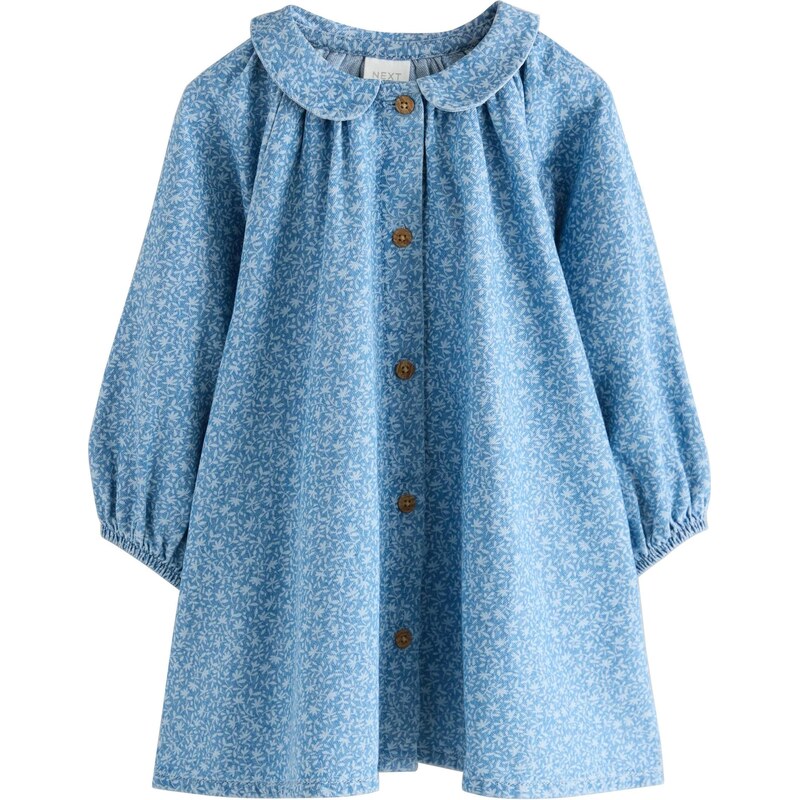 Next Šaty modrá denim / biela 65653559
