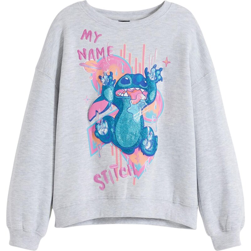 Desigual Mikina Stitch modrá / sivá / lososová / ružová 64395444