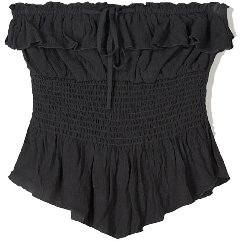 Bershka Top čierna 65883040