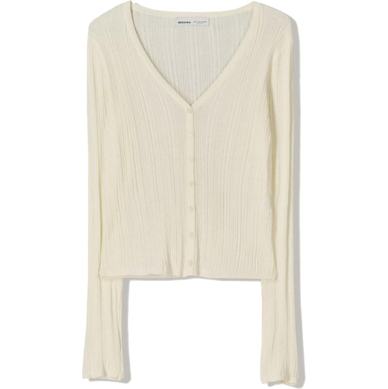 Bershka Kardigán biela 65883041