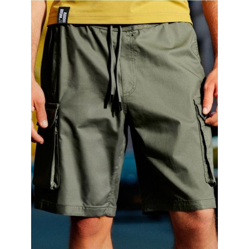 Sinsay - Kraťasy - khaki 65750252