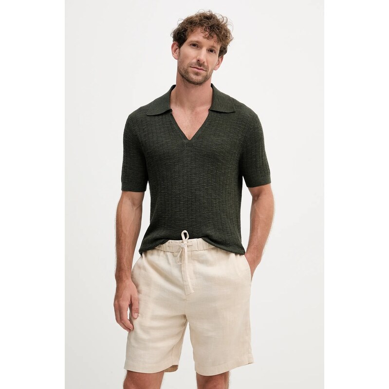 Polo tričko s prímesou ľanu Frescobol Carioca 64371163