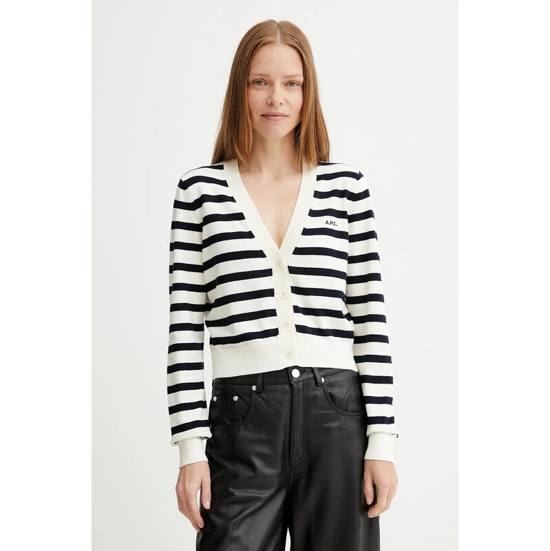 Bavlnený kardigán A.P.C. cardigan gaelle 64371281