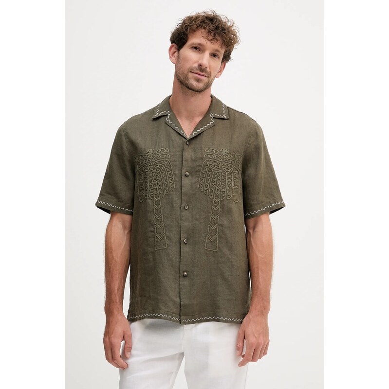 Ľanová košeľa Frescobol Carioca 64371367