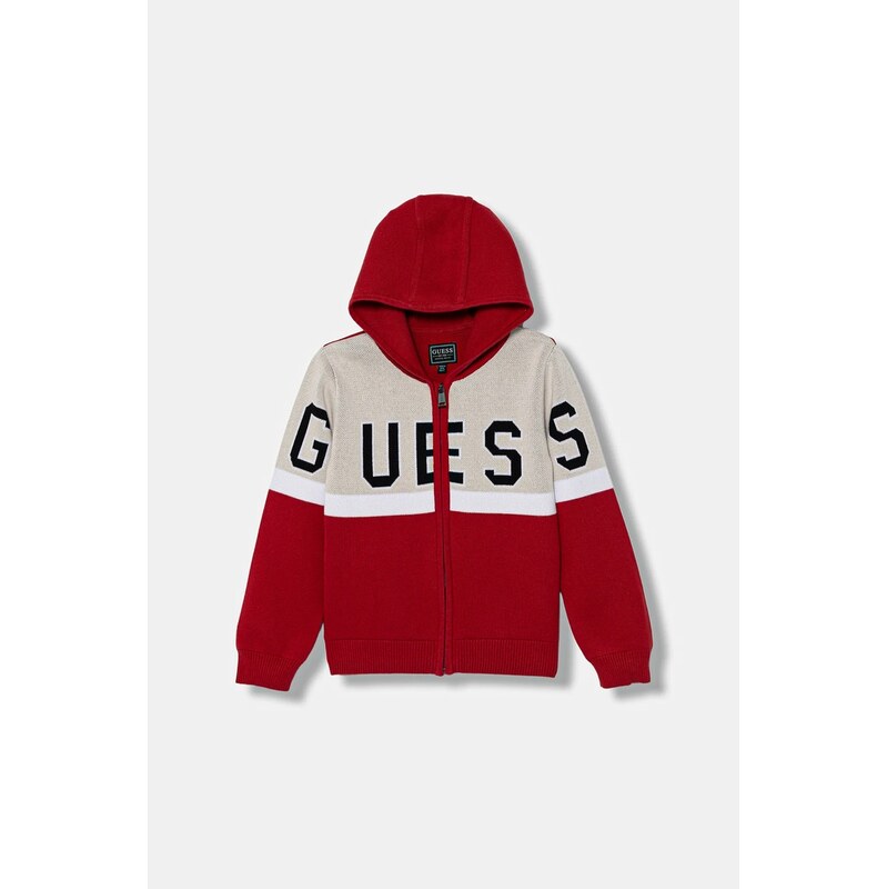 Detský bavlnený kardigan Guess 64371369