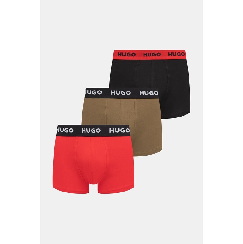 Boxerky HUGO 3-pak TRUNK TRIPLET PACK 64373750