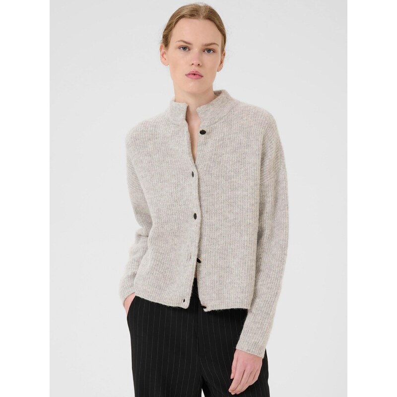 Gestuz Kardigán AlphaGZ sivá melírovaná 63266309