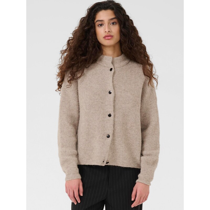 Gestuz Kardigán AlphaGZ béžová melírovaná 63266310