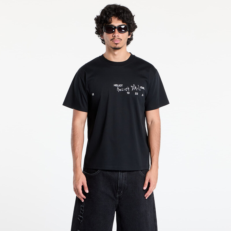 Tričko HELIOT EMIL Fulgens T-Shirt Black XL 64378614