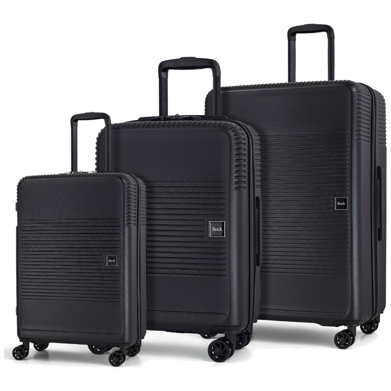 Sada cestovných kufrů ROCK Lincoln TR-0281/3 ABS - čierna 64732692