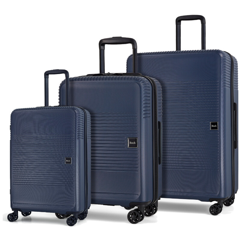 Sada cestovných kufrů ROCK Lincoln TR-0281/3 ABS - modrá 64732689