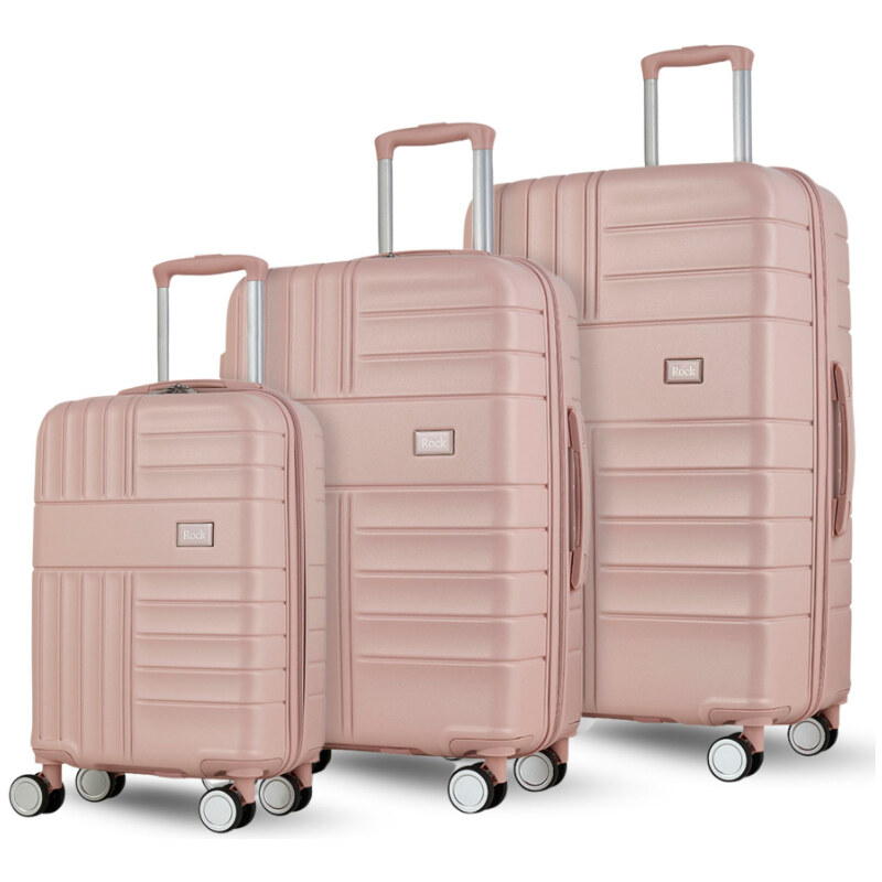 Sada cestovných kufrů ROCK Aspen TR-0282/3 PP - růžová 64732662