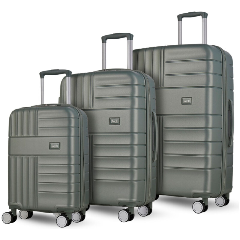 Sada cestovných kufrů ROCK Aspen TR-0282/3 PP - světle zelená 64732663