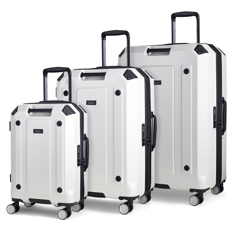 Sada cestovných kufrů ROCK Alpine TR-0288/3 ABS/PC - biela 64732646