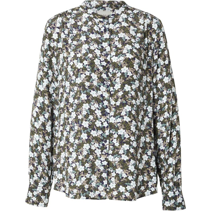 GANT Blúzka nebielená / enciánová / olivová / biela 64383106