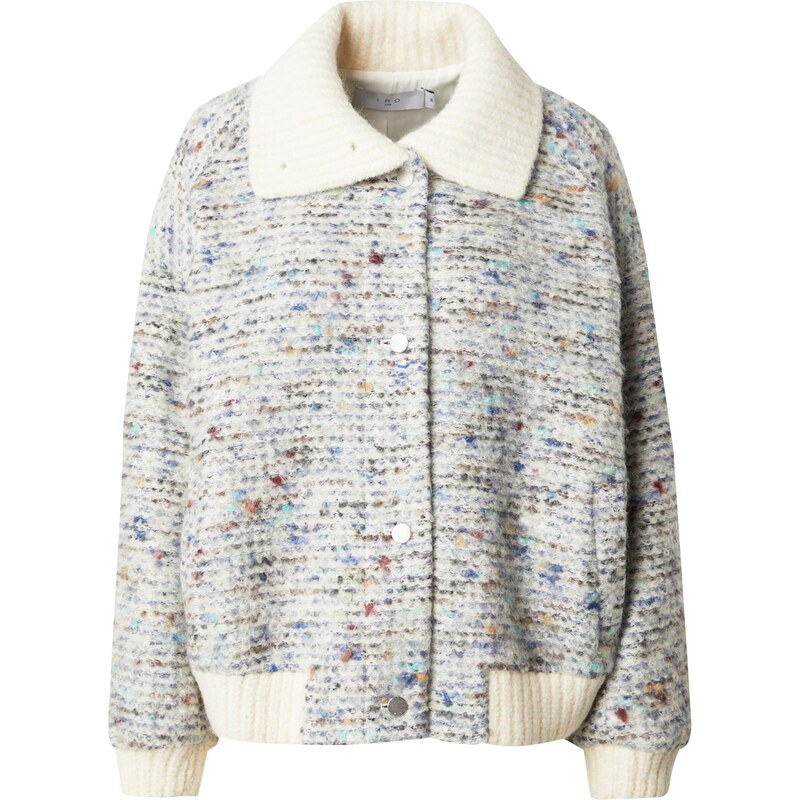 IRO Prechodná bunda Simone sivá melírovaná / biela 64513228