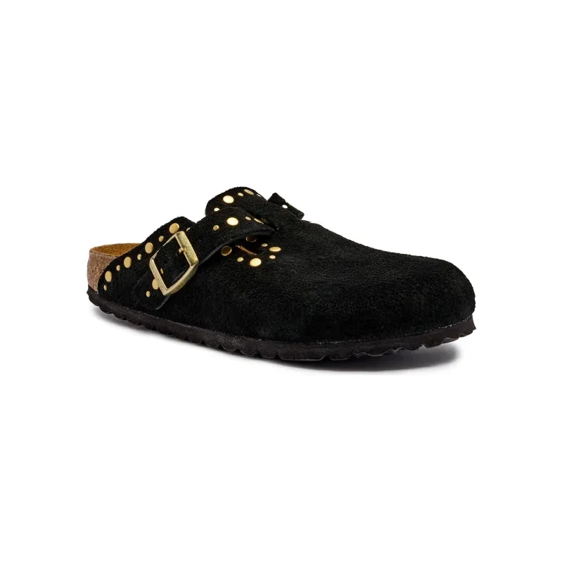 Slapi Boston Rivet Birkenstock Kožené šľapky typu mules Boston Rivet LEVE | narrow fit ...
