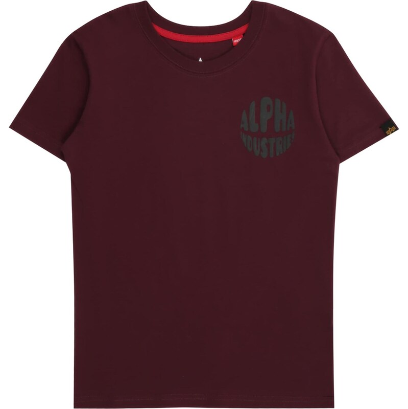 ALPHA INDUSTRIES Tričko jedľová / čerešňová 64390204