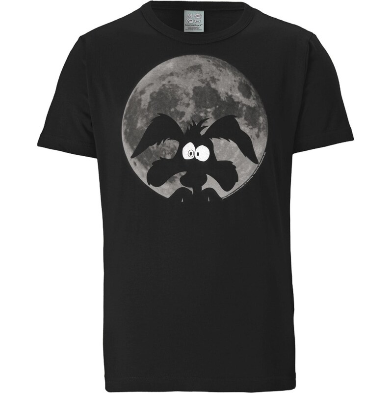 LOGOSHIRT Tričko Looney Tunes - Coyote Mond čierna 64390073