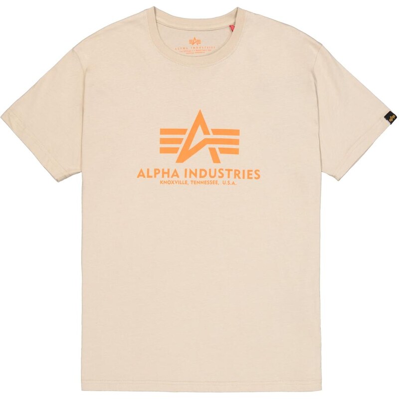 ALPHA INDUSTRIES Tričko svetlobéžová / svetlooranžová 64390115