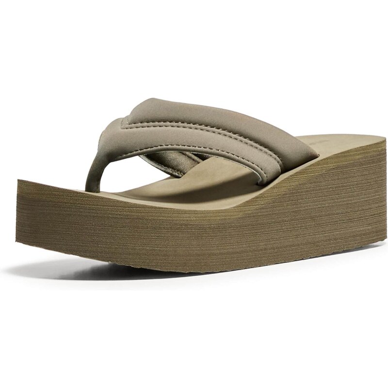 Bershka Žabky kaki 66008411