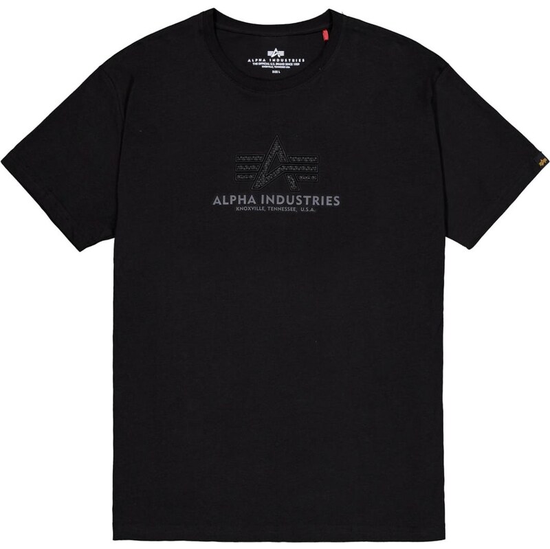 ALPHA INDUSTRIES Tričko sivá / čierna 64390157