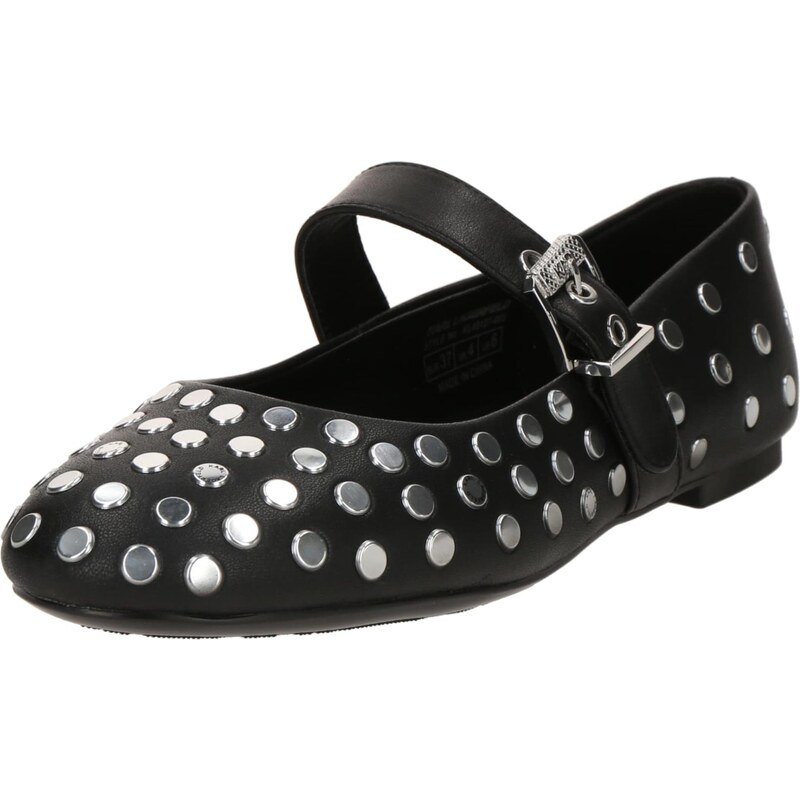 Karl Lagerfeld Baleríny s ramienkom čierna 64390102