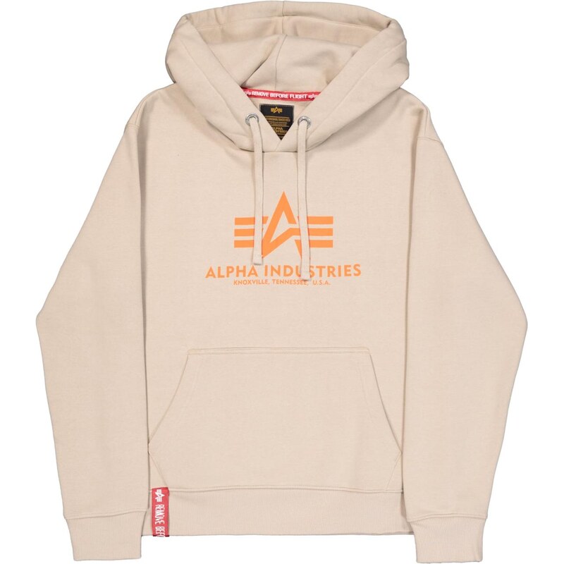 ALPHA INDUSTRIES Mikina béžová / oranžová 65595221