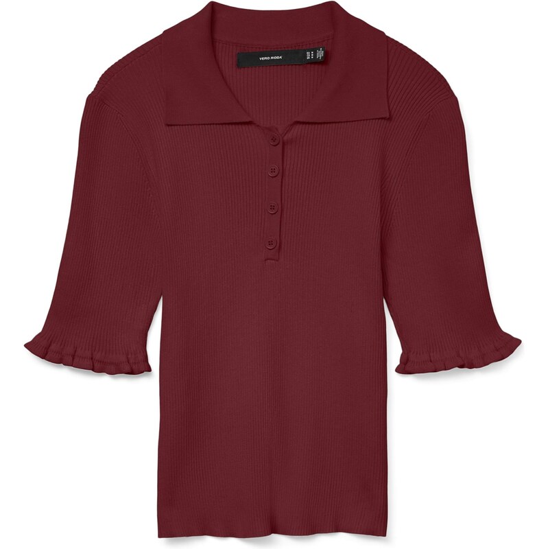 VERO MODA Sveter VMWONDER vínovo červená 65883221