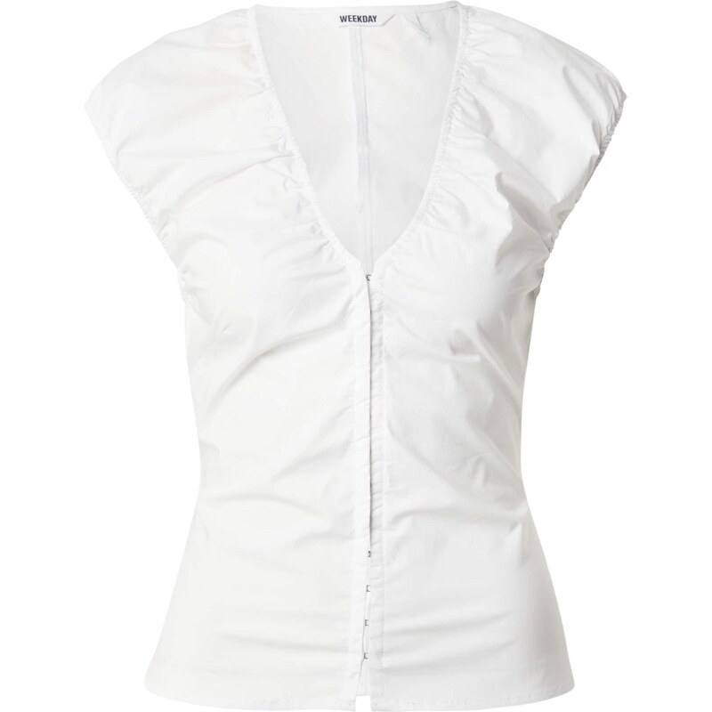 WEEKDAY Blúzka Lise biela 65883401