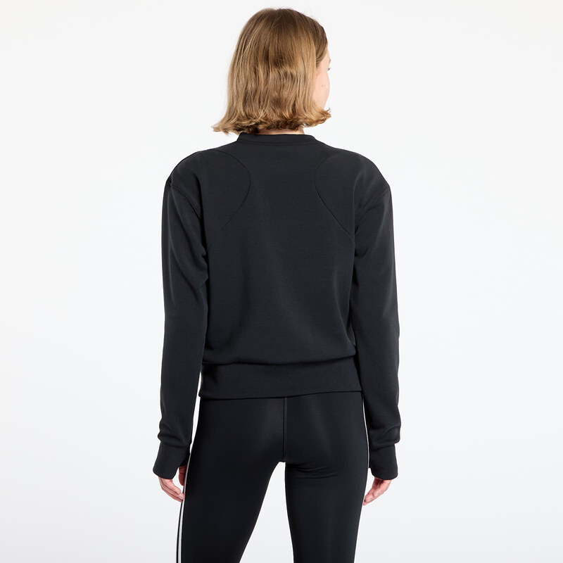 adidas Performance Mikina adidas Designed-for-Training Warm-Up Crewneck Sweatshirt Black/ Victory Blue/ Magic Beige L