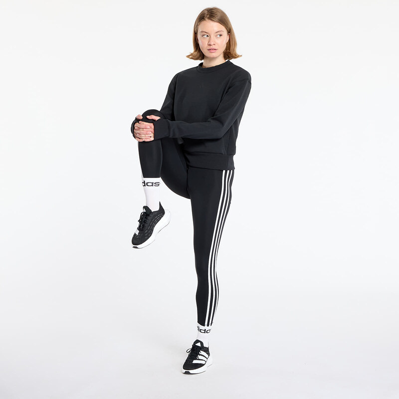 adidas Performance Mikina adidas Designed-for-Training Warm-Up Crewneck Sweatshirt Black/ Victory Blue/ Magic Beige L