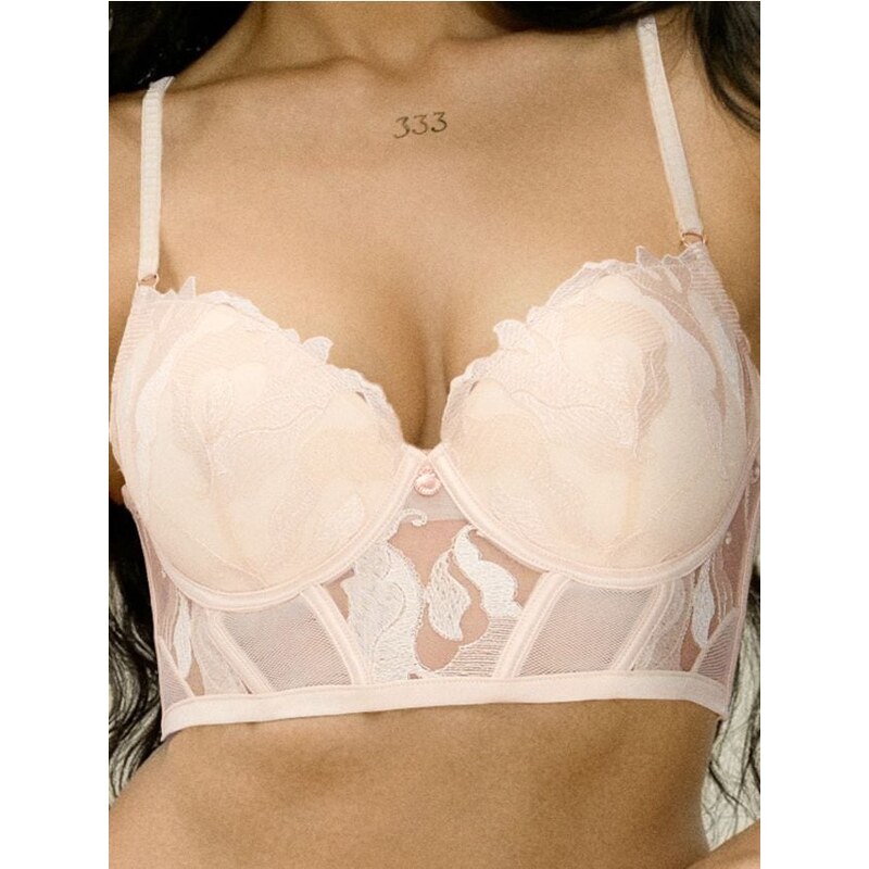 Sinsay - Korzet s čipkou - béžová 65754875