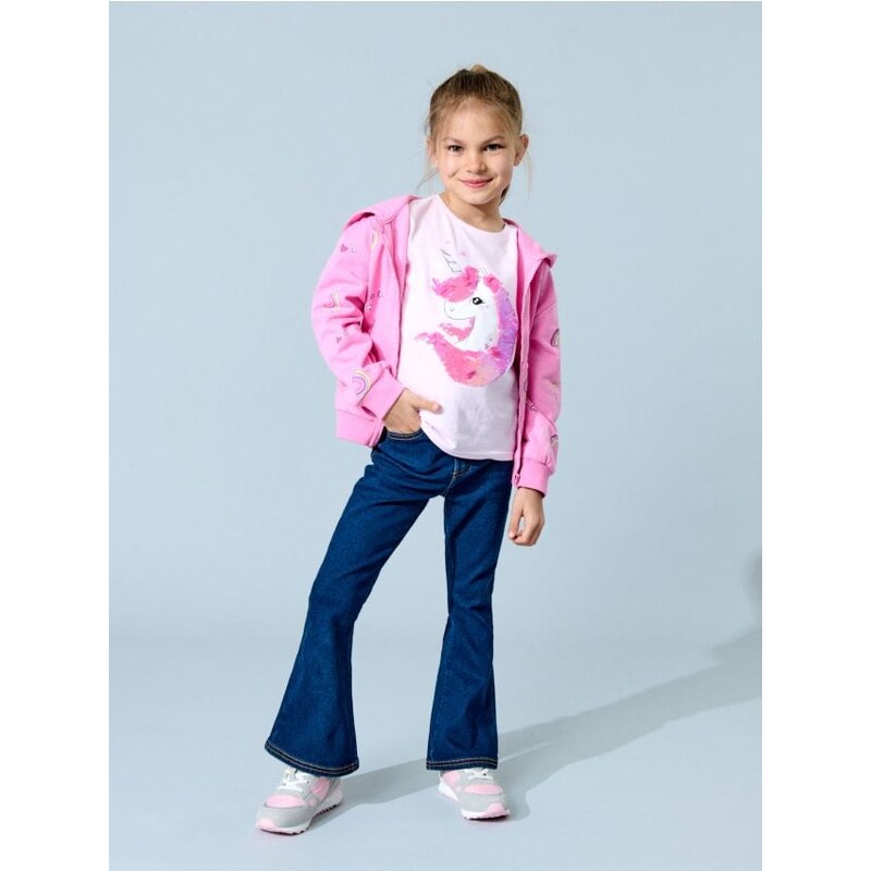 Sinsay - Tričko s dlhými rukávmi - pastelová ružová 65764456