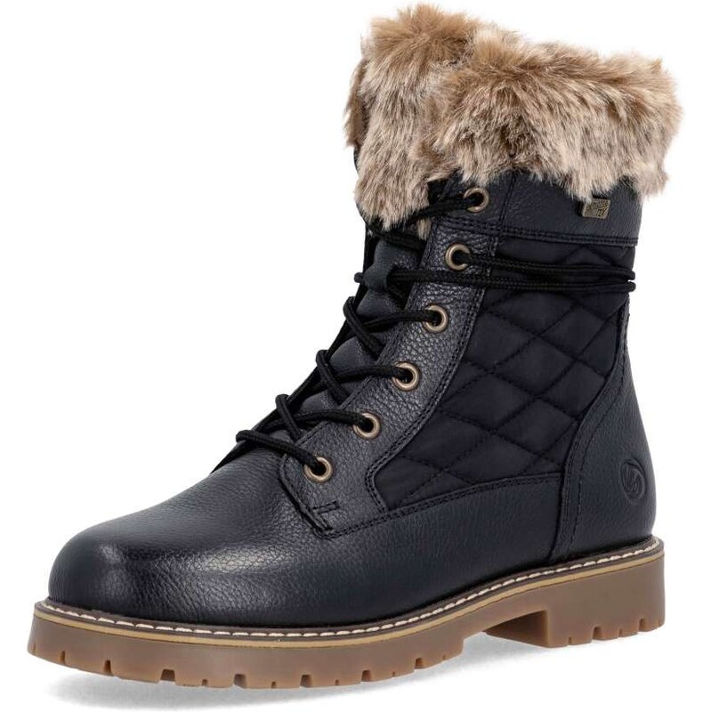 RIEKER Dámska členková obuv REMONTE D9383-03 čierna W5 64396041