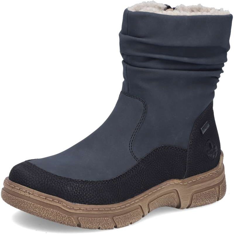 Dámska členková obuv RIEKER 72382-14 modrá W5 64396044