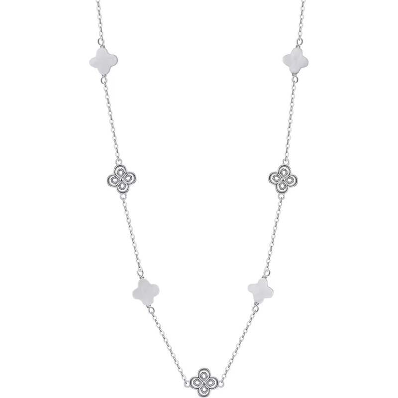 MAJYA Strieborná retiazka s príveskami CAREN 11880 64582794