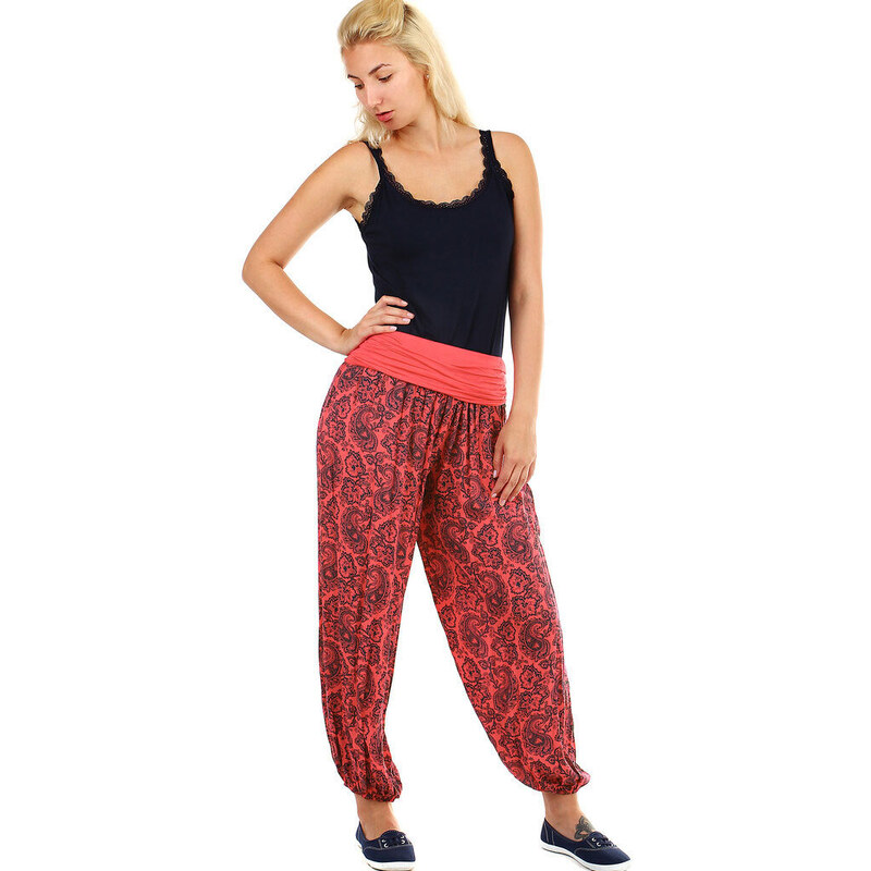 Glara Háremové nohavice s ornamentami 8394127