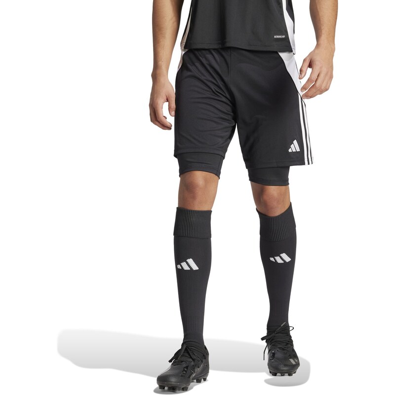 adidas Performance adidas Tiro 24 Training 2-in-1 Shorts BLACK/WHITE 64400428