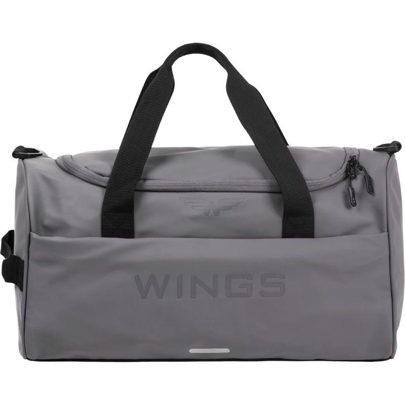 Šedá cestovná koženková taška WINGS STORK 1818 STORK, Torba podręczna 66211138