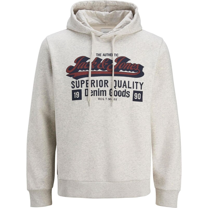 JACK & JONES Mikina námornícka modrá / tmavočervená / čierna / biela 64413810