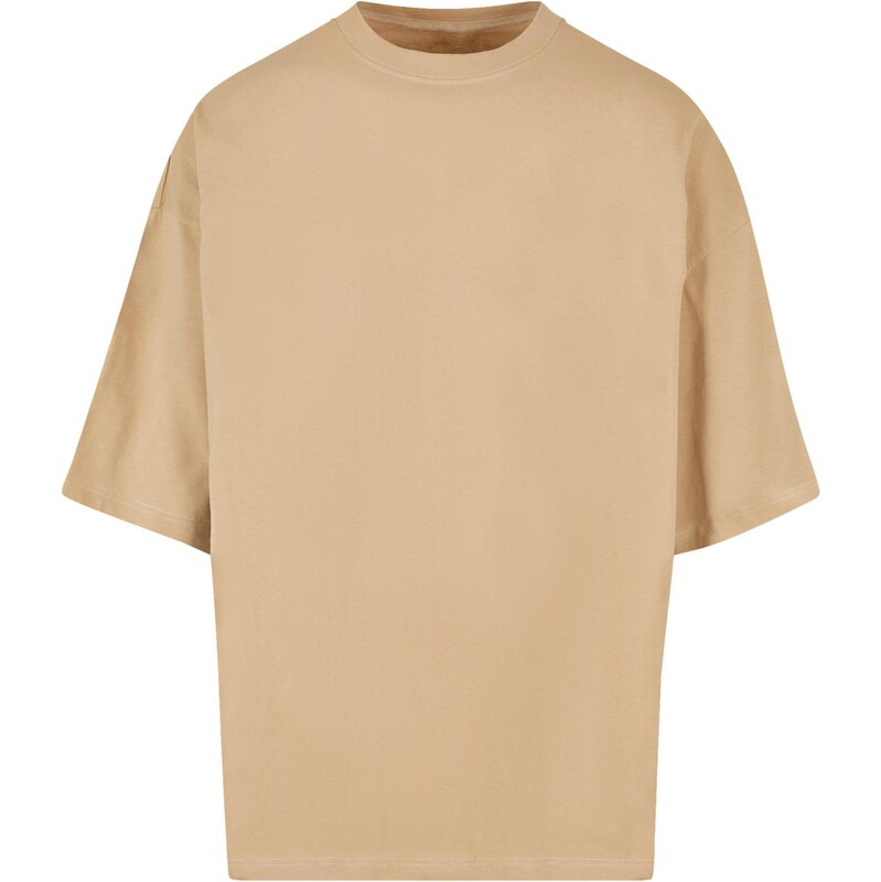 Merchcode Tričko Love Yourself First tmavobéžová 65642601