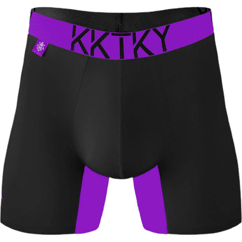 Pánske boxerky KKTKY Trunks Goliášove slivky Neónová fialová 64404987