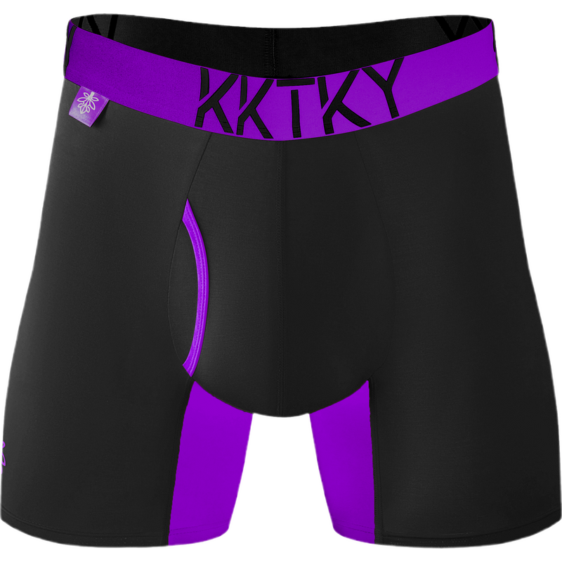 Pánske boxerky KKTKY Briefs Goliášove slivky Neónová fialová 64404988