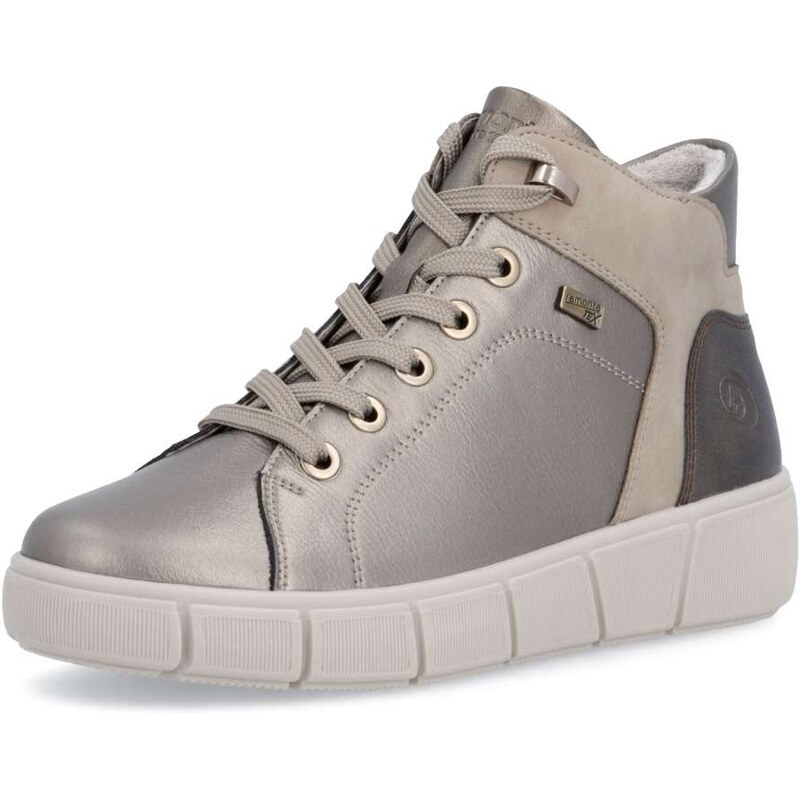 RIEKER Dámska členková obuv REMONTE D1T77-90 zlatá W5 64407314