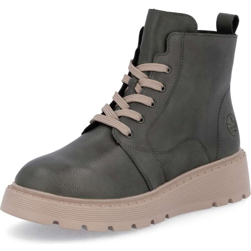 Dámska členková obuv RIEKER 70405-52 zelená W5 64409138