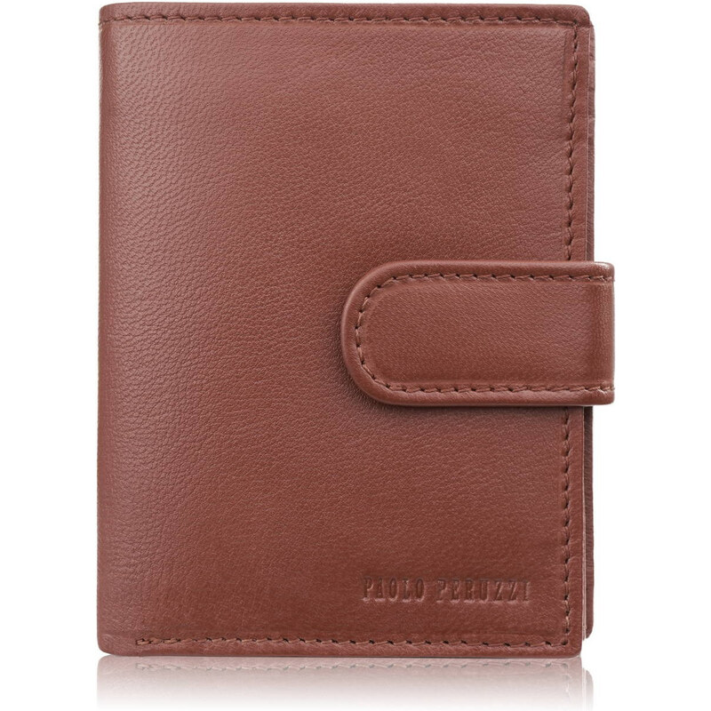 Paolo Peruzzi Pánska kožená peňaženka klasická s RFID | koňak AL-18-CG 64096122