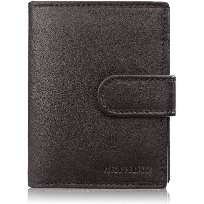 Paolo Peruzzi Pánska kožená peňaženka klasická s RFID | hnedá AL-18-BR 64096123