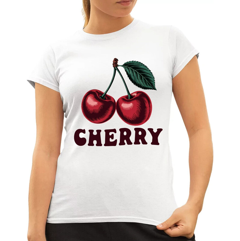 E-shop Garibald Cherry - višňa - dámske tričko s potlačou