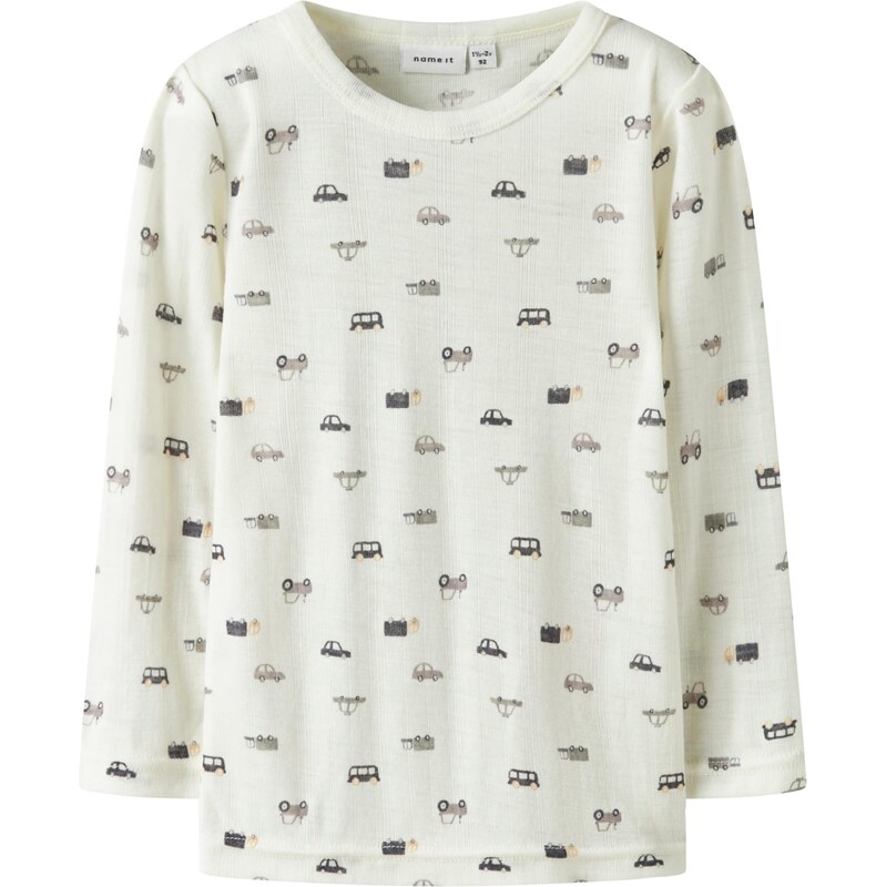 NAME IT Tričko NMMWang sivá / čierna / biela 64413825